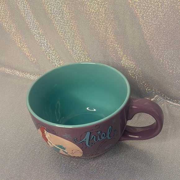 Disney Ariel mug large cup size drinkware sipper purple blue mermaid movie - Picture 4 of 7